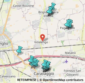 Mappa Via Bolagnos, 24043 Caravaggio BG, Italia (2.584)
