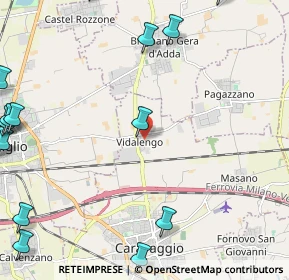 Mappa Via Bolagnos, 24043 Caravaggio BG, Italia (3.44467)