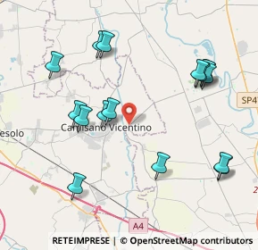 Mappa Via Torrossa, 36043 Camisano Vicentino VI, Italia (4.34063)