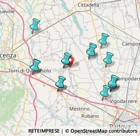 Mappa Via Torrossa, 36043 Camisano Vicentino VI, Italia (7.252)