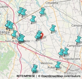 Mappa Via Torrossa, 36043 Camisano Vicentino VI, Italia (9.8125)