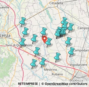 Mappa Via Torrossa, 36043 Camisano Vicentino VI, Italia (6.7495)