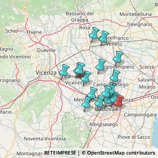 Mappa Via Torrossa, 36043 Camisano Vicentino VI, Italia (12.69765)