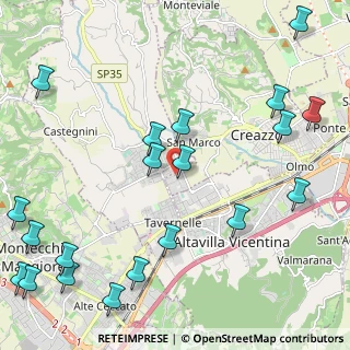 Mappa Via Zambon, 36051 Creazzo VI, Italia (2.963)