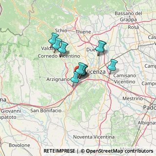 Mappa Via Zambon, 36051 Creazzo VI, Italia (8.70667)