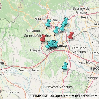Mappa Via Zambon, 36051 Creazzo VI, Italia (8.55583)