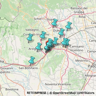 Mappa Via Zambon, 36051 Creazzo VI, Italia (8.27938)