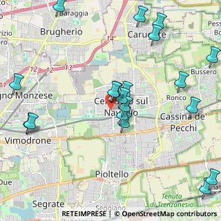 Mappa Via Caravaggio, 20063 Cernusco sul Naviglio MI, Italia (2.52105)