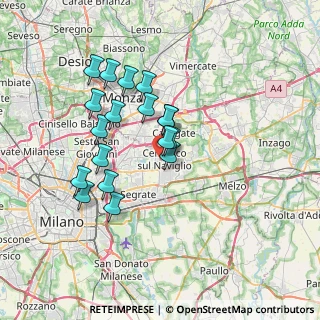 Mappa Via Caravaggio, 20063 Cernusco sul Naviglio MI, Italia (6.19833)