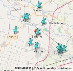 Mappa Via G. Mameli, 30030 Salzano VE, Italia (4.255)