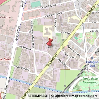 Mappa Via Volontari del Sangue, 12, 20093 Cologno Monzese, Milano (Lombardia)