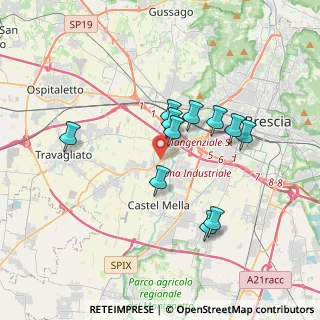 Mappa Via Martin Luther King, 25030 Roncadelle BS, Italia (3.06545)