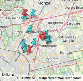 Mappa Via Volontari del Sangue, 20093 Cologno Monzese MI, Italia (2.97923)