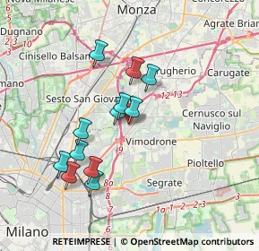 Mappa Via Volontari del Sangue, 20093 Cologno Monzese MI, Italia (3.15417)