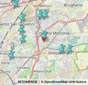 Mappa Via Volontari del Sangue, 20093 Cologno Monzese MI, Italia (2.45818)