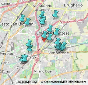 Mappa Via Volontari del Sangue, 20093 Cologno Monzese MI, Italia (1.647)