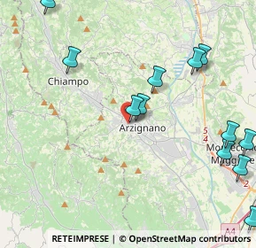 Mappa Via O. M. Pagani, 36071 Arzignano VI, Italia (5.22833)