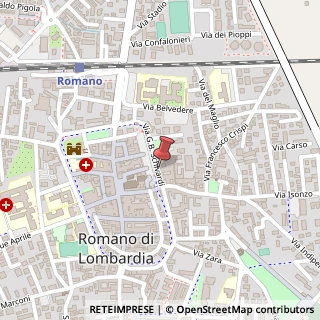 Mappa Via Evangelista Schivardi, 18, 24058 Romano di Lombardia, Bergamo (Lombardia)