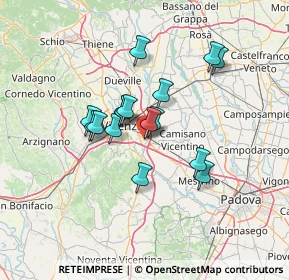 Mappa Via Milano, 36040 Torri di Quartesolo VI, Italia (10.38063)