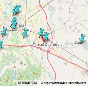 Mappa Via Milano, 36040 Torri di Quartesolo VI, Italia (5.50091)