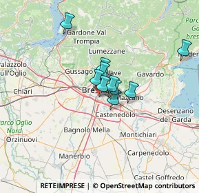 Mappa Via Leonida Bissolati, 25125 Brescia BS, Italia (18.65)