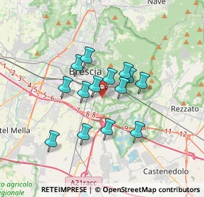 Mappa Via Leonida Bissolati, 25125 Brescia BS, Italia (2.60857)