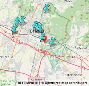 Mappa Via Leonida Bissolati, 25125 Brescia BS, Italia (3.56273)