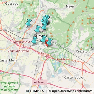 Mappa Via Leonida Bissolati, 25125 Brescia BS, Italia (3.24846)