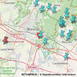 Mappa Via Leonida Bissolati, 25125 Brescia BS, Italia (6.133)