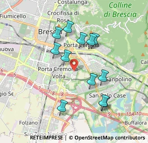 Mappa Via Leonida Bissolati, 25125 Brescia BS, Italia (1.66333)