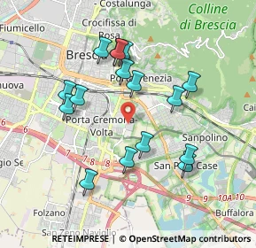 Mappa Via Leonida Bissolati, 25125 Brescia BS, Italia (1.74875)