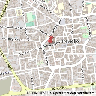 Mappa Via Fratelli Galliari, 25, 24047 Treviglio, Bergamo (Lombardia)