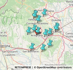 Mappa Corso Giuseppe Garibaldi, 36071 Arzignano VI, Italia (10.76733)