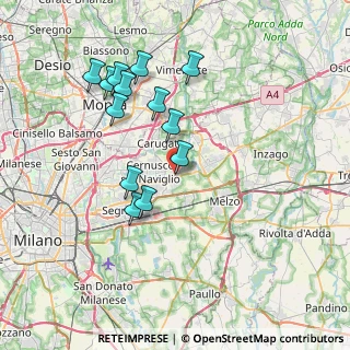Mappa Piazza Decorati al Valor Civile, 20051 Cassina de' Pecchi MI, Italia (7.15615)