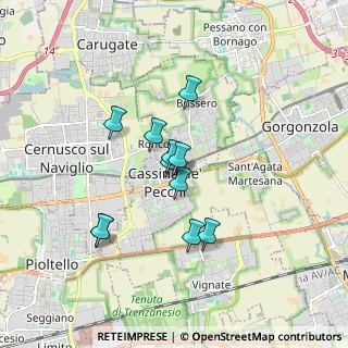 Mappa Via Alessandro Volta, 20051 Cassina de' Pecchi MI, Italia (1.33364)