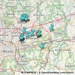 Mappa Via Alessandro Volta, 20051 Cassina de' Pecchi MI, Italia (6.7205)