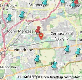 Mappa Via Angelo Cazzaniga, 20063 Vimodrone MI, Italia (3.09364)