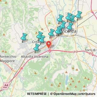 Mappa Via della Siderurgia, 36100 Vicenza VI, Italia (3.81077)