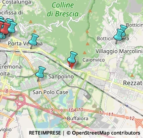 Mappa Via Teofilo Folengo, 25135 Brescia BS, Italia (3.7145)