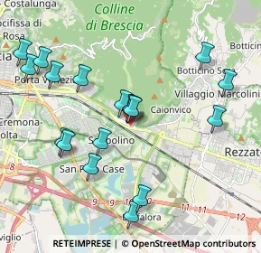 Mappa Via Teofilo Folengo, 25135 Brescia BS, Italia (2.06222)