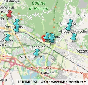 Mappa Via Teofilo Folengo, 25135 Brescia BS, Italia (2.05)
