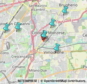 Mappa Via Achille Grandi, 20093 Cologno Monzese MI, Italia (2.88692)