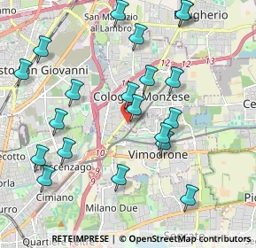 Mappa Via Luigi Einaudi, 20093 Cologno Monzese MI, Italia (2.1905)