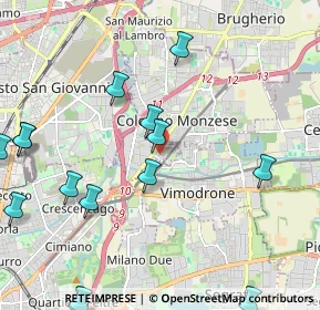 Mappa Via Achille Grandi, 20093 Cologno Monzese MI, Italia (2.77133)