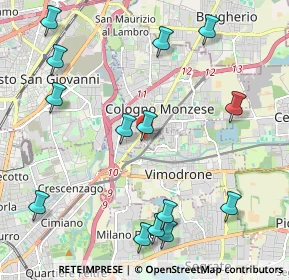Mappa Via Achille Grandi, 20093 Cologno Monzese MI, Italia (2.565)