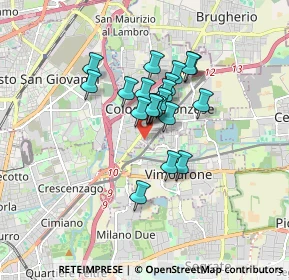 Mappa Via Achille Grandi, 20093 Cologno Monzese MI, Italia (1.176)