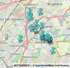 Mappa Via Achille Grandi, 20093 Cologno Monzese MI, Italia (1.43737)