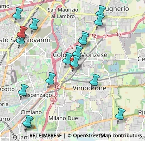 Mappa Via Achille Grandi, 20093 Cologno Monzese MI, Italia (2.37941)
