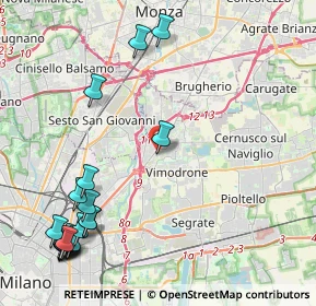 Mappa Via Luigi Einaudi, 20093 Cologno Monzese MI, Italia (5.76579)