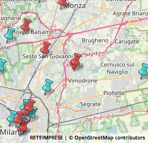 Mappa Via Luigi Einaudi, 20093 Cologno Monzese MI, Italia (7.031)